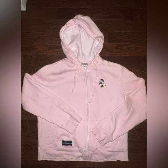Walt Disney World Pink Hoodie with Minnie Mouse Design Size Youth Large - Picture 1 of 4